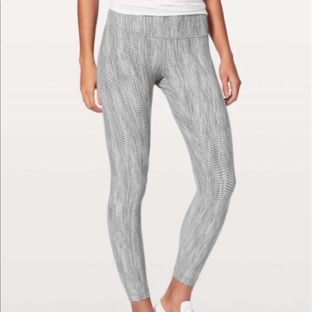 lululemon Wunder Under 7/8 - Luxtreme Jacquard - Size 4